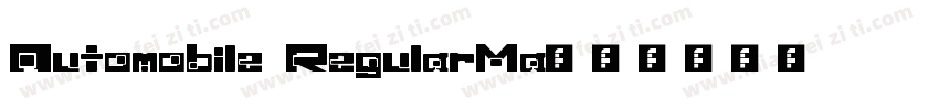 Automobile RegularMa字体转换